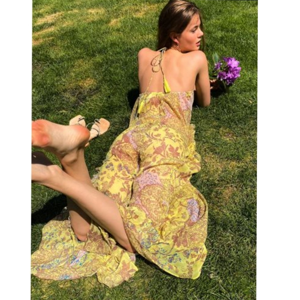 💯%FP Sandy Shores Printed Maxi Slip - Picture 6 of 8